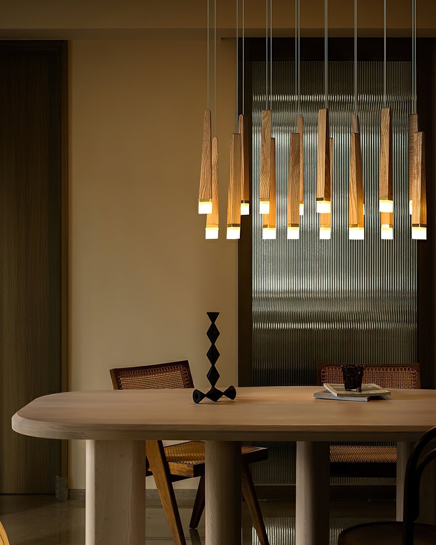 Armarila Firewood Stick Wood Chandelier - Lamp Outdoor