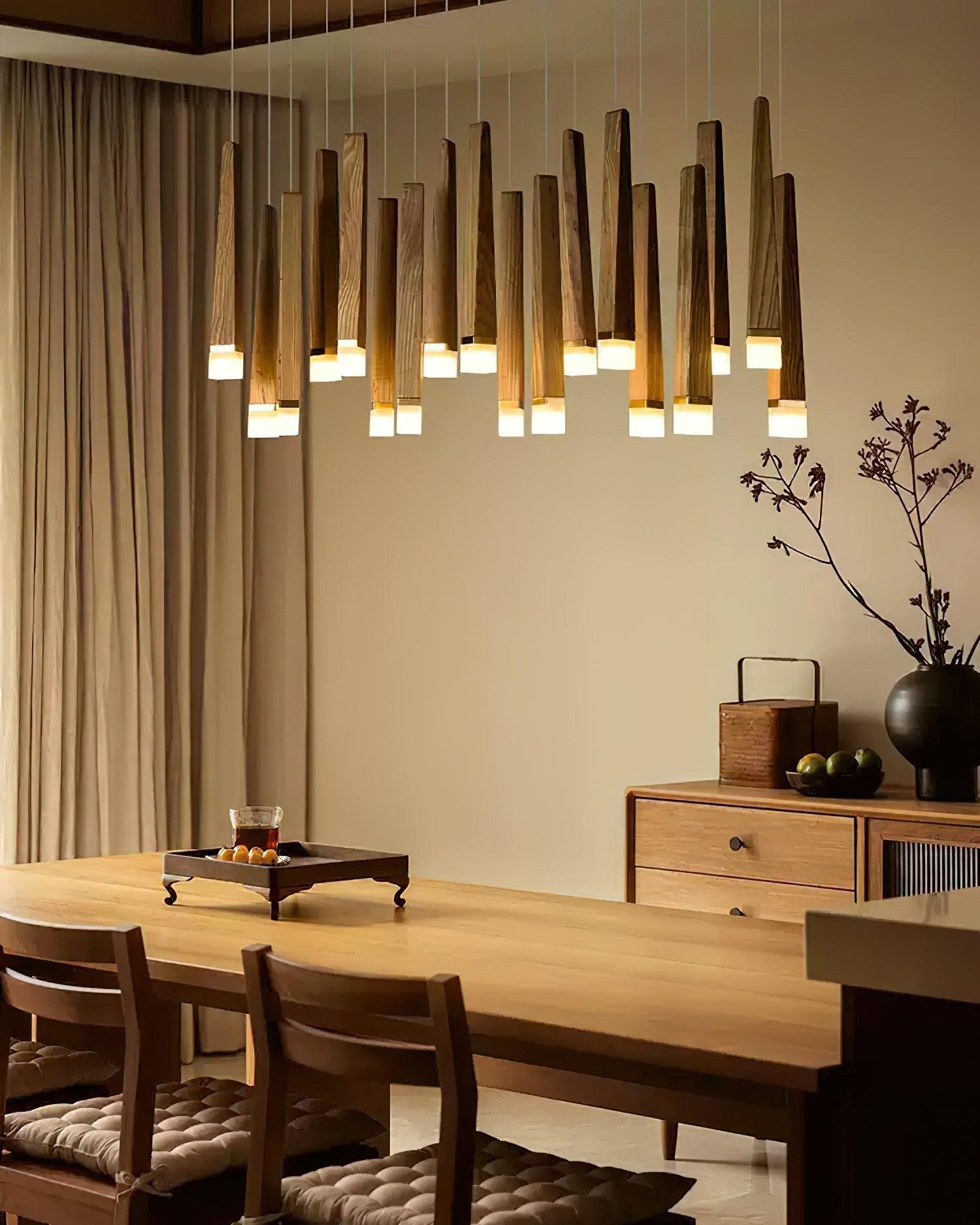 Armarila Firewood Stick Wood Chandelier - Lamp Outdoor
