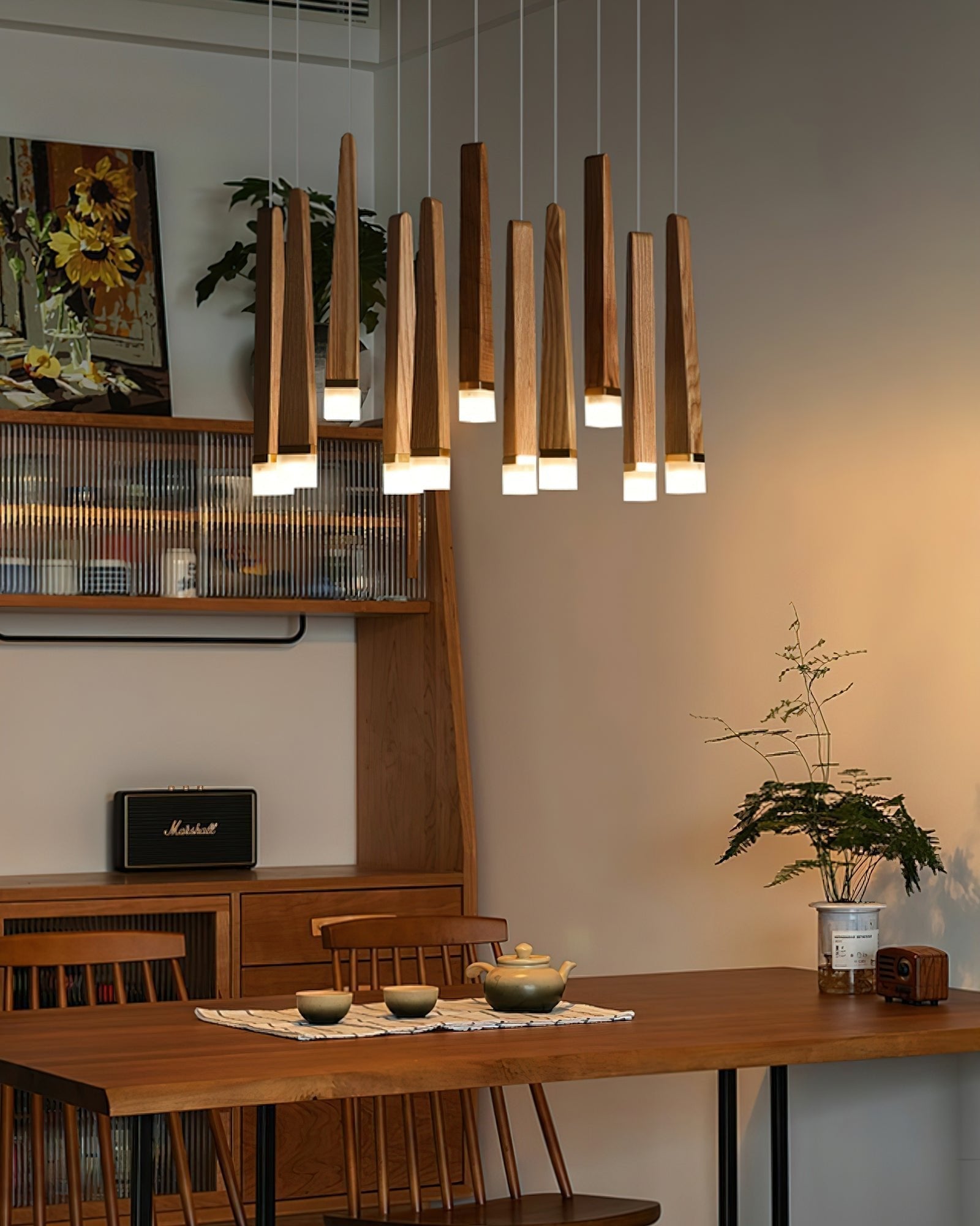 Armarila Firewood Stick Wood Chandelier - Lamp Outdoor