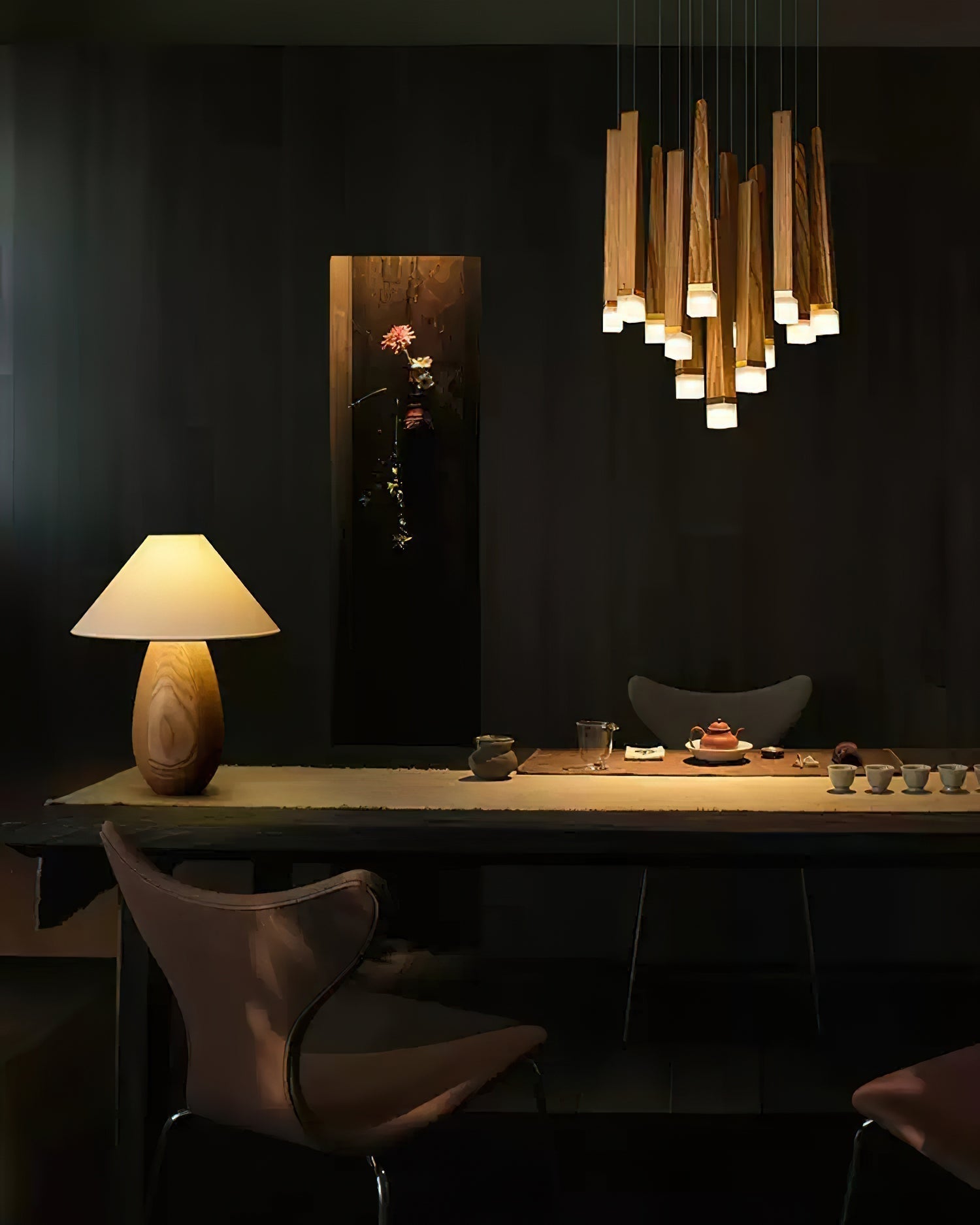 Armarila Firewood Stick Wood Chandelier - Lamp Outdoor