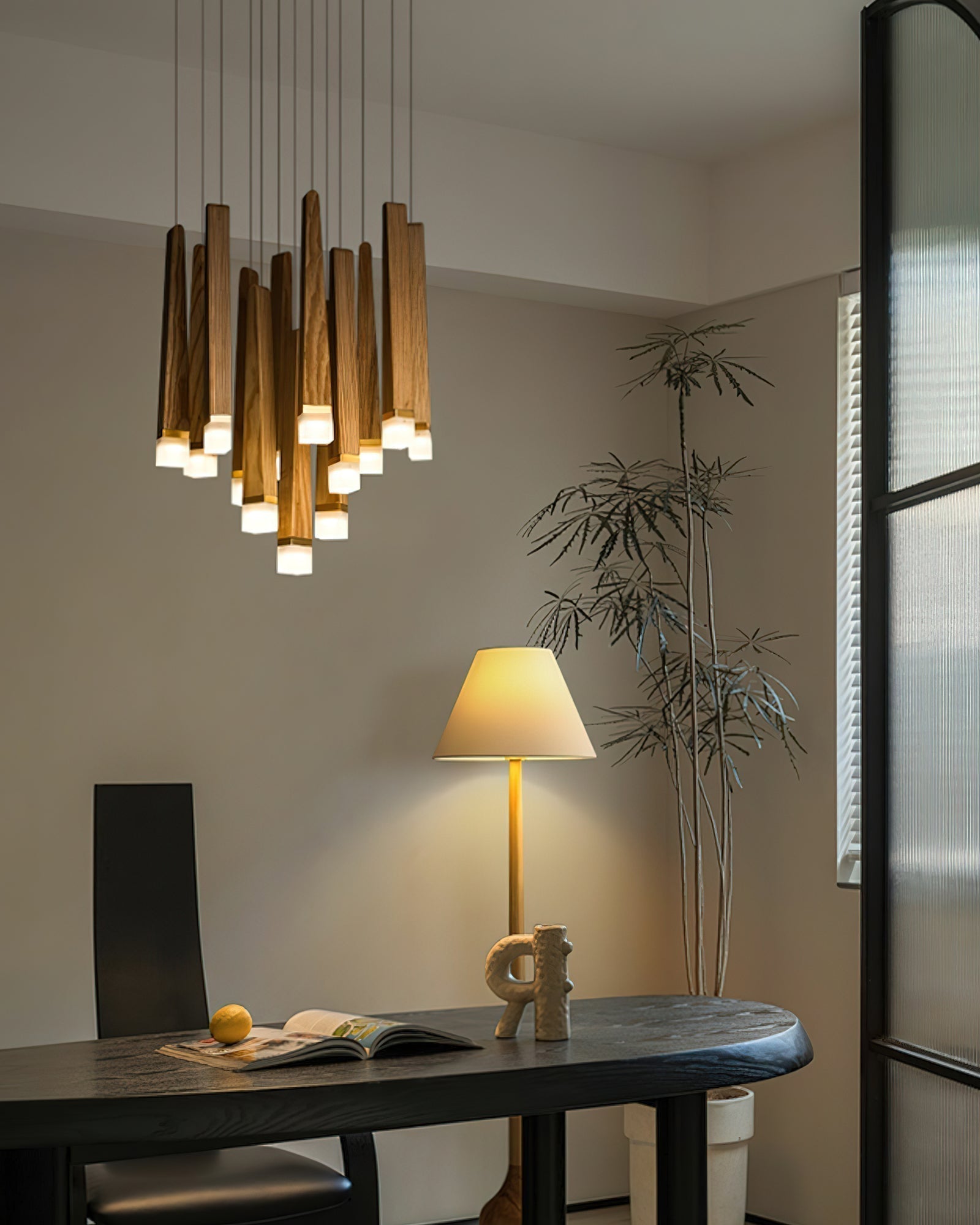 Armarila Firewood Stick Wood Chandelier - Lamp Outdoor