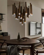 Armarila Firewood Stick Wood Chandelier - Lamp Outdoor