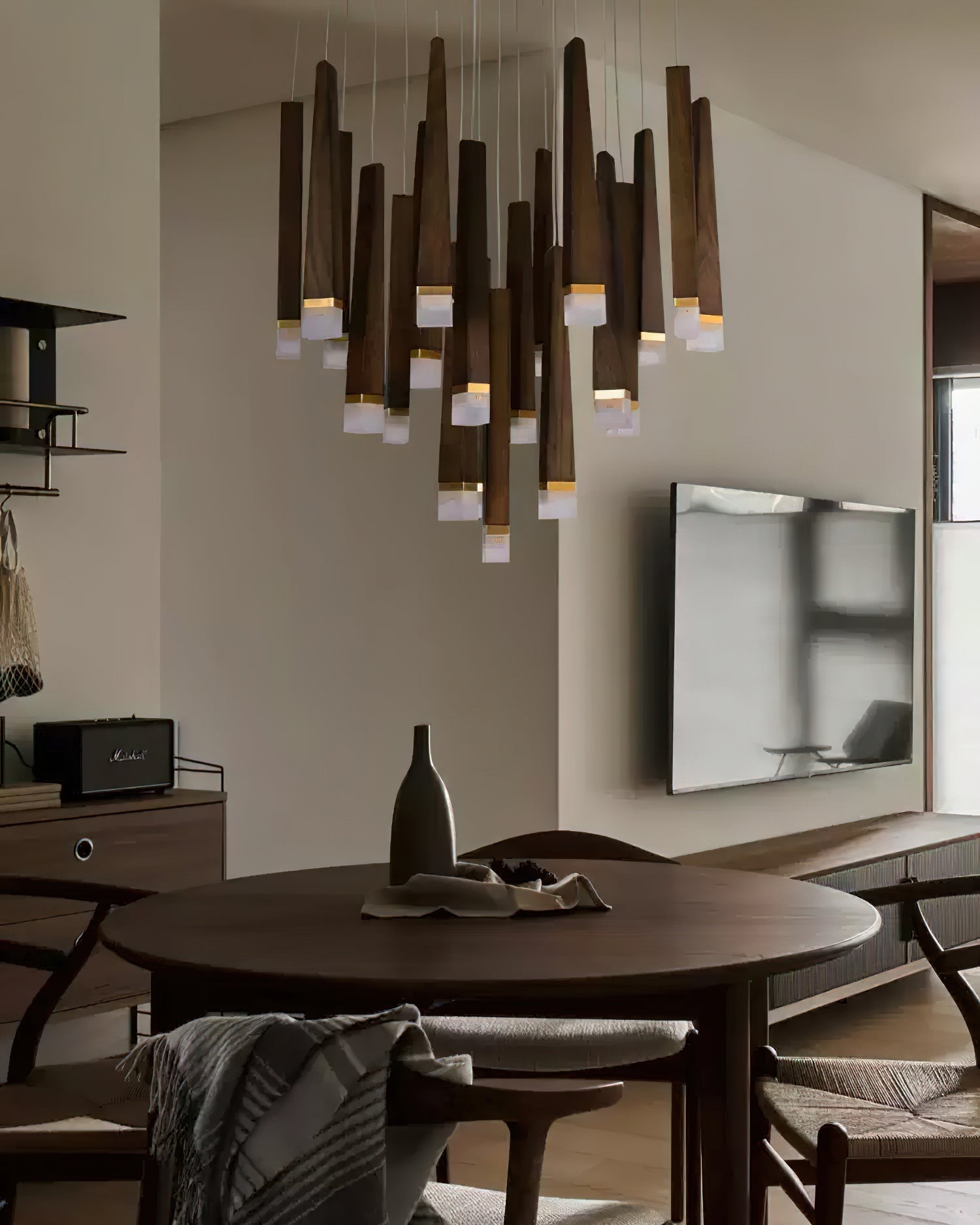 Armarila Firewood Stick Wood Chandelier - Lamp Outdoor