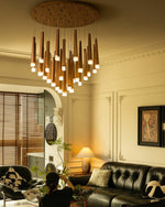 Armarila Firewood Stick Wood Chandelier - Lamp Outdoor