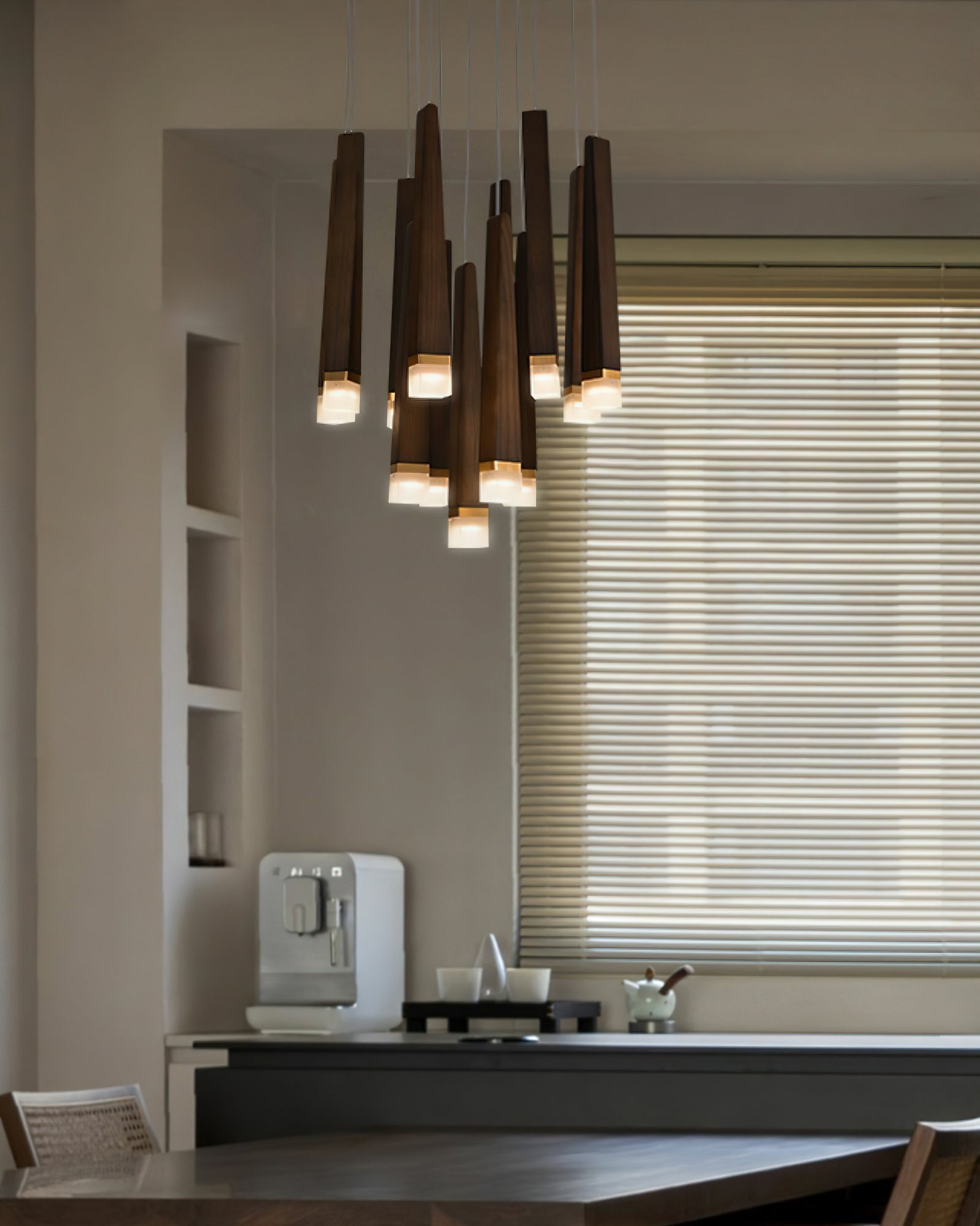Armarila Firewood Stick Wood Chandelier - Lamp Outdoor