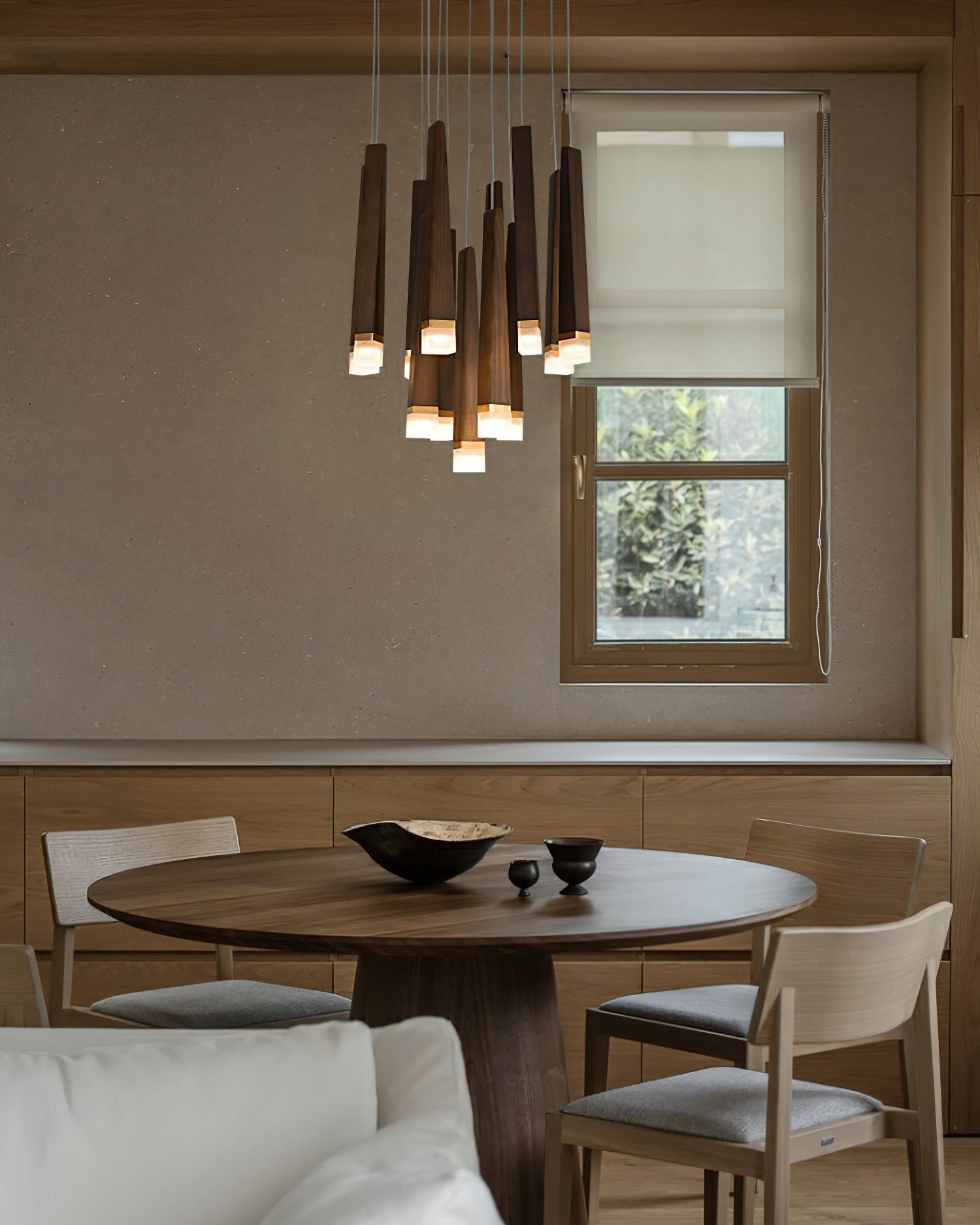 Armarila Firewood Stick Wood Chandelier - Lamp Outdoor