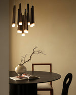Armarila Firewood Stick Wood Chandelier - Lamp Outdoor