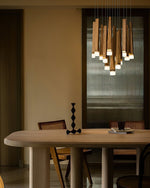 Armarila Firewood Stick Wood Chandelier - Lamp Outdoor
