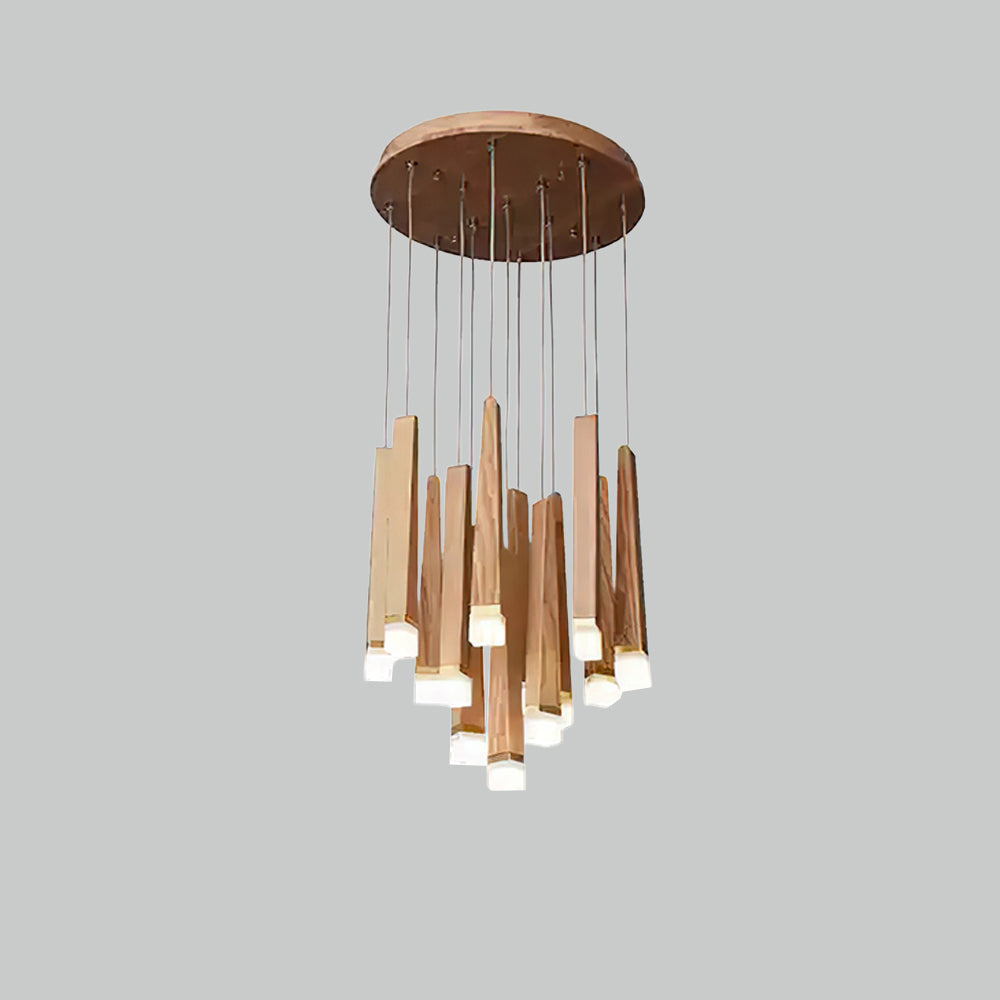 Armarila Firewood Stick Wood Chandelier - Lamp Outdoor