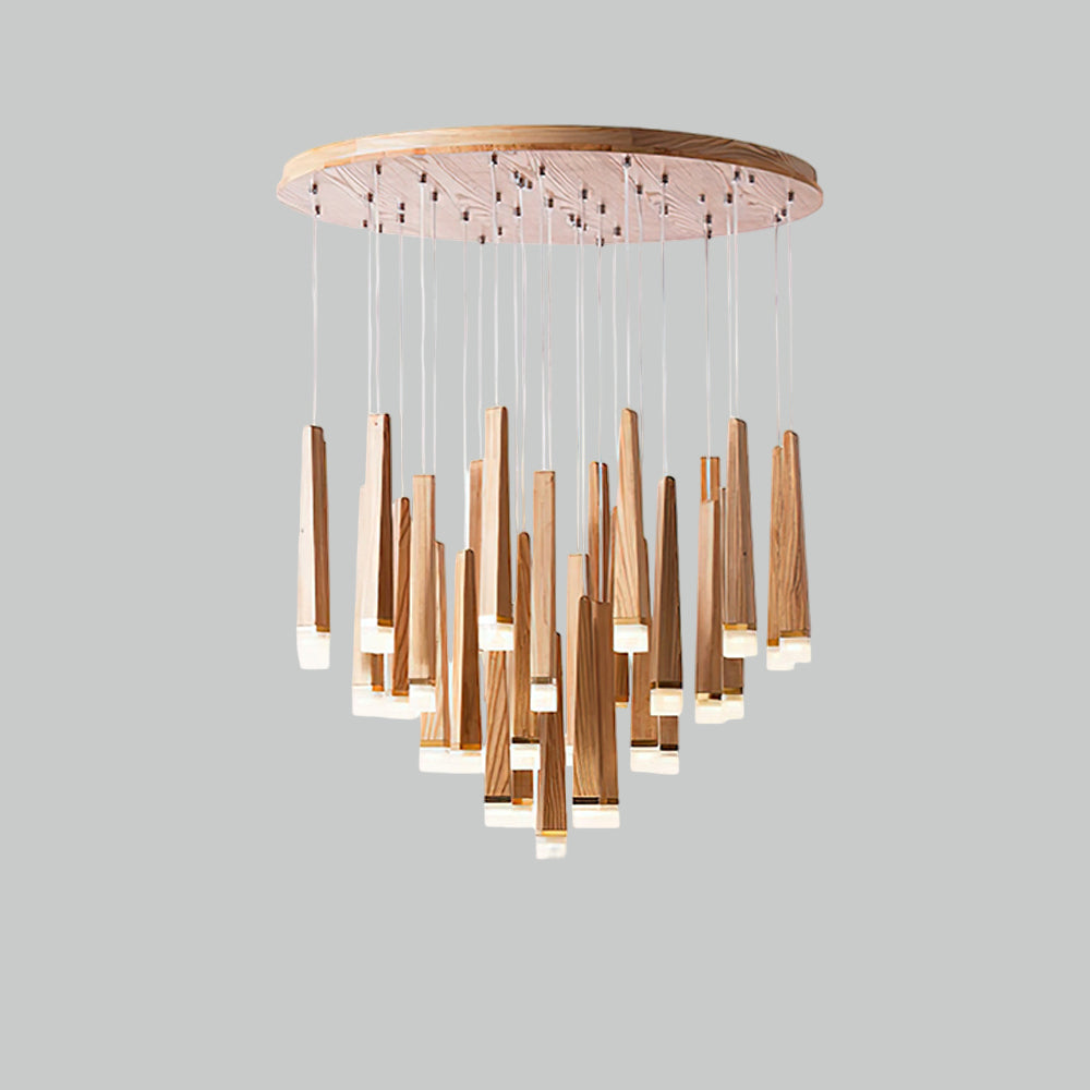 Armarila Firewood Stick Wood Chandelier - Lamp Outdoor