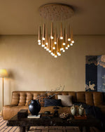 Armarila Firewood Stick Wood Chandelier - Lamp Outdoor