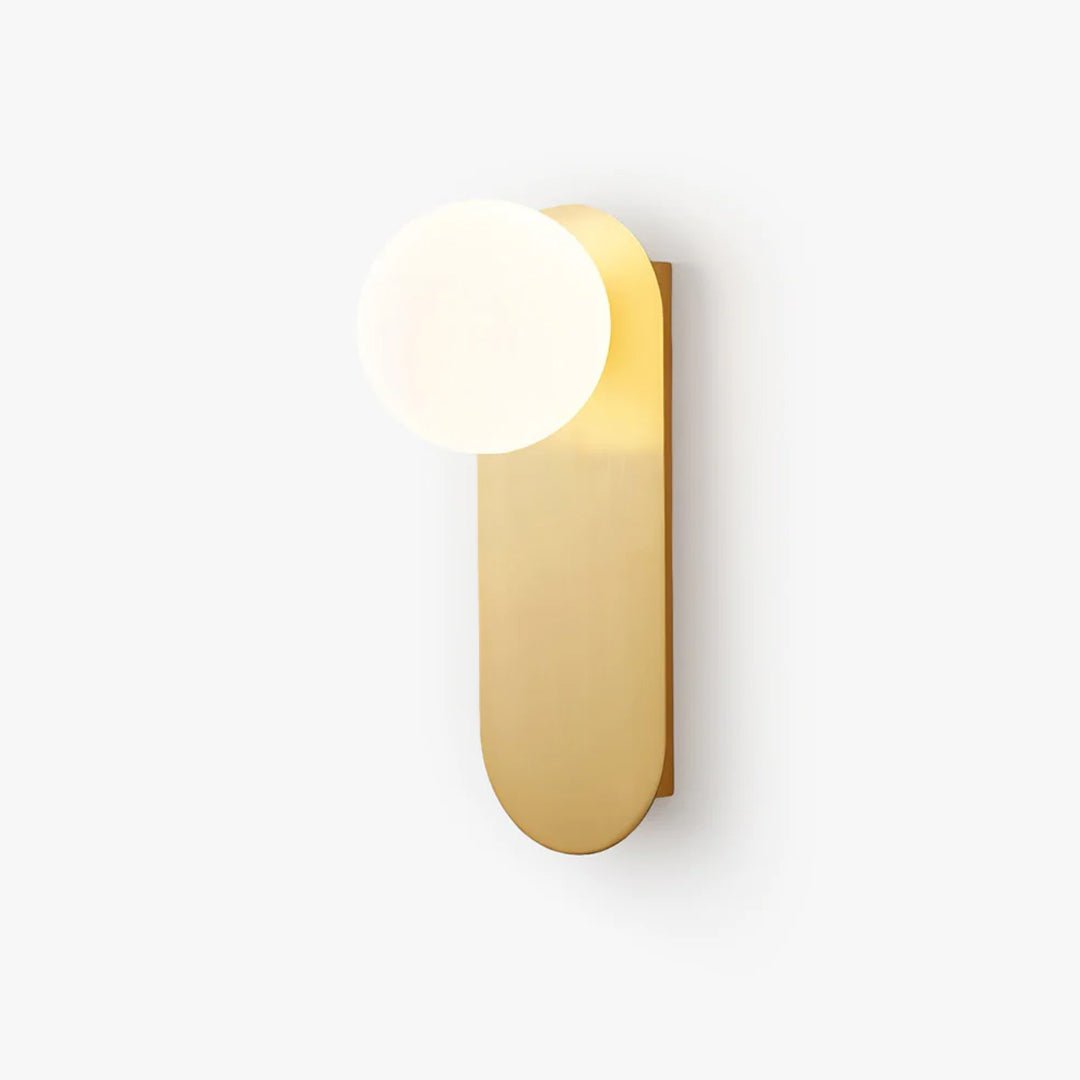 Flat Base Globe Sconce - Lamp Outdoor