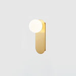 Flat Base Globe Sconce - Lamp Outdoor
