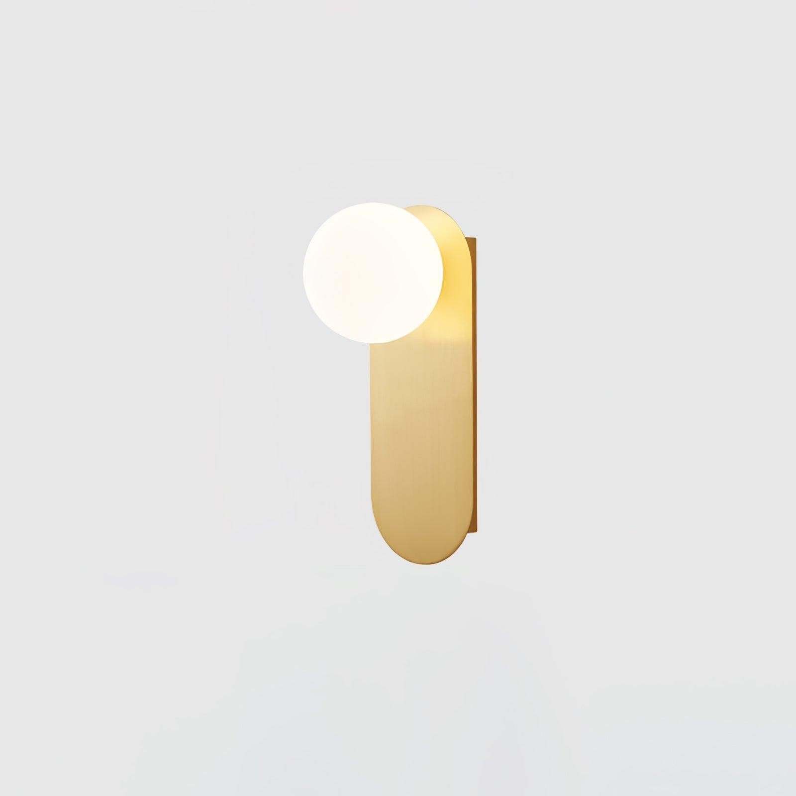 Flat Base Globe Sconce - Lamp Outdoor