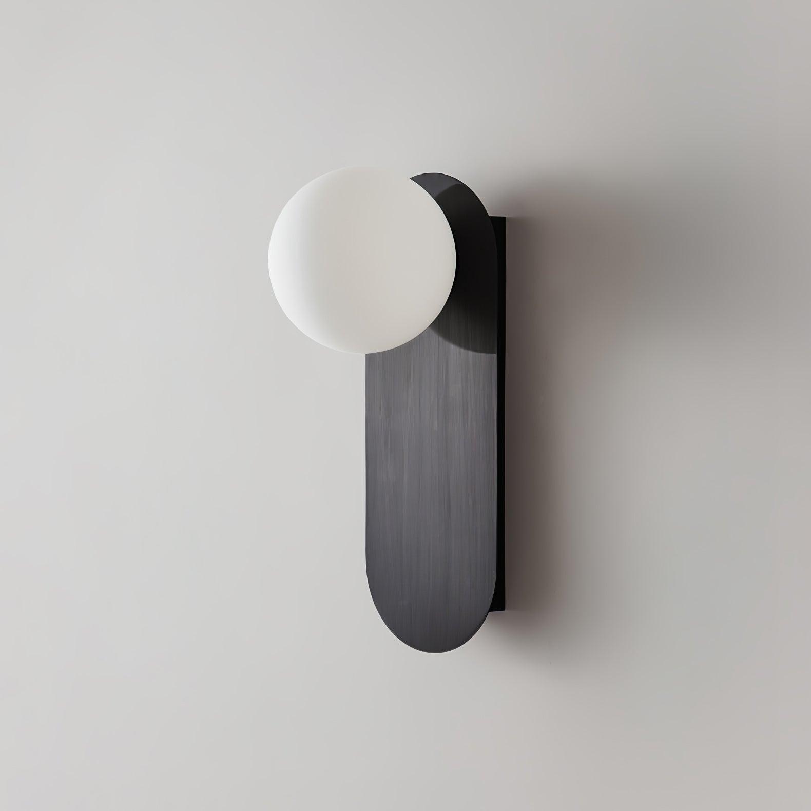 Flat Base Globe Sconce - Lamp Outdoor