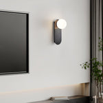 Flat Base Globe Sconce - Lamp Outdoor