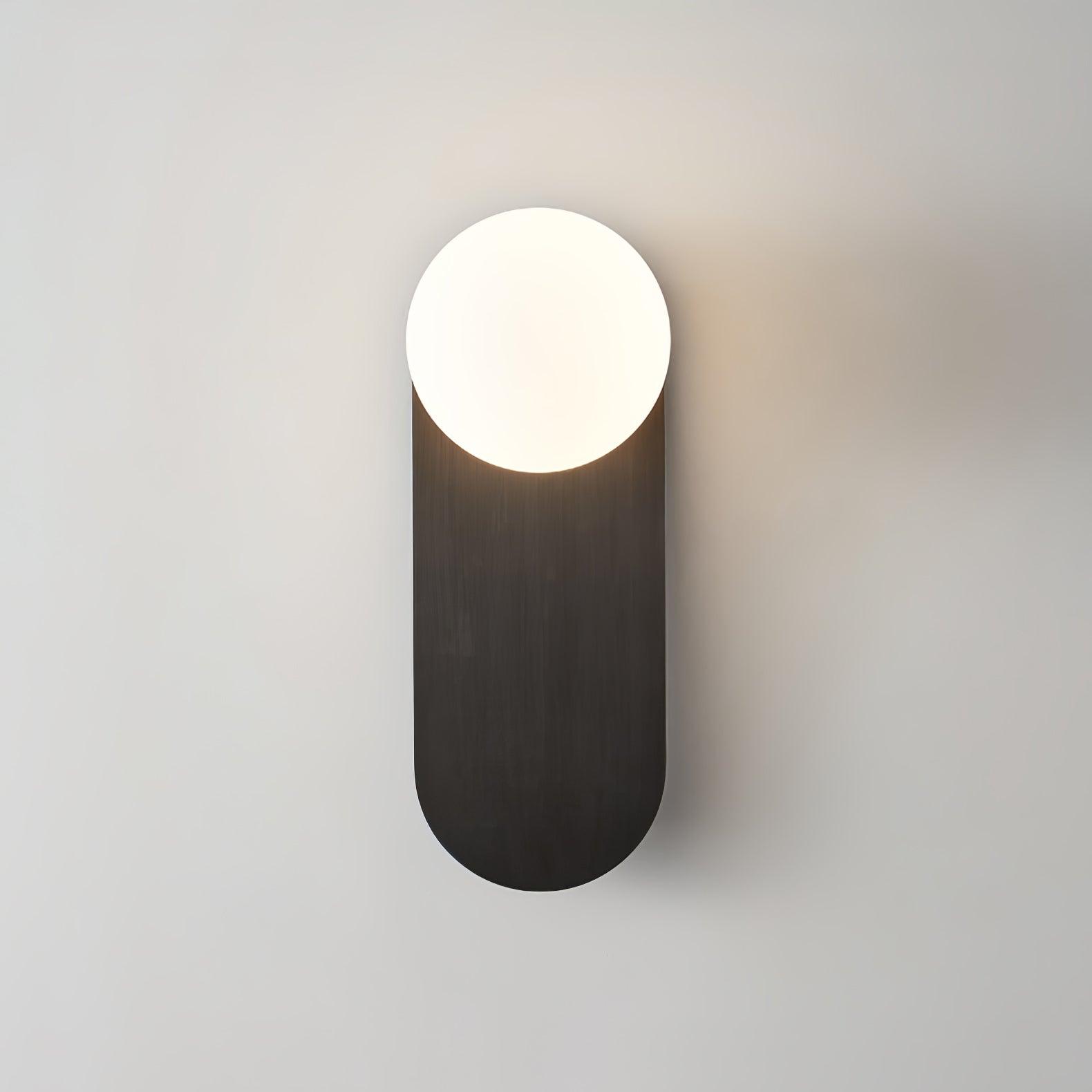 Flat Base Globe Sconce - Lamp Outdoor
