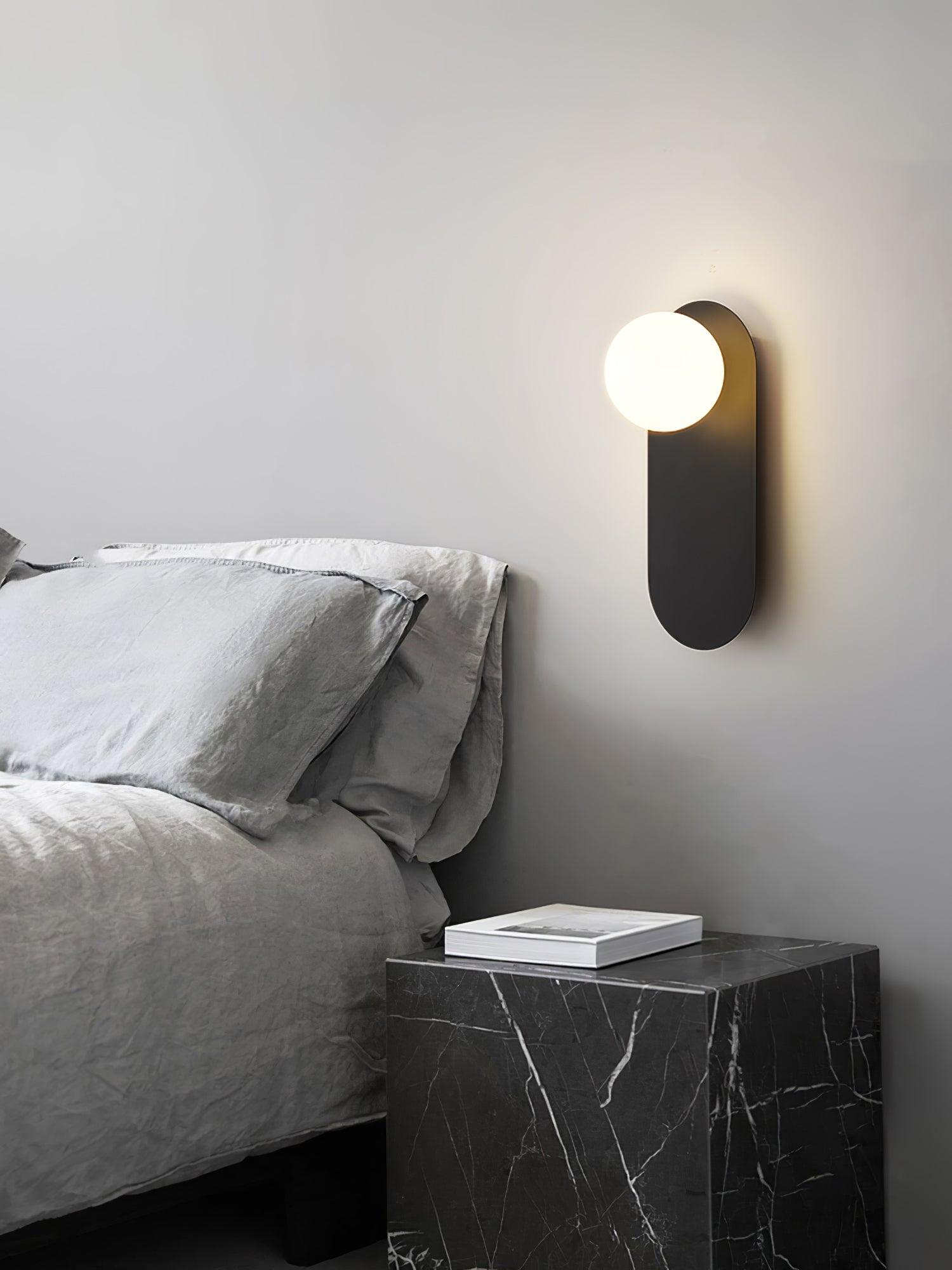 Flat Base Globe Sconce - Lamp Outdoor