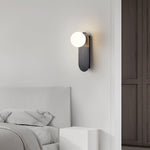 Flat Base Globe Sconce - Lamp Outdoor