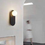 Flat Base Globe Sconce - Lamp Outdoor