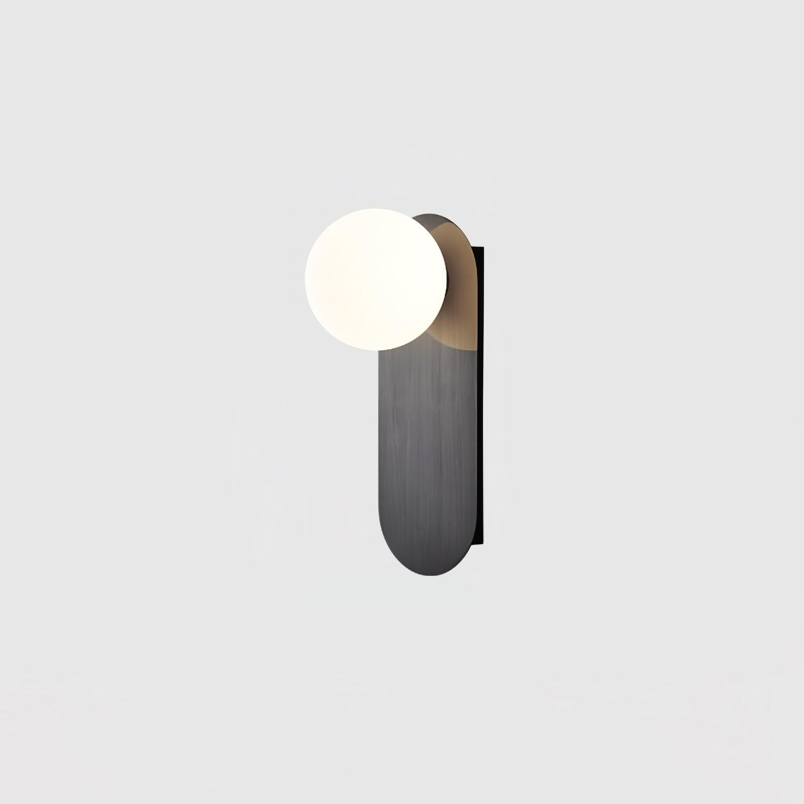 Flat Base Globe Sconce - Lamp Outdoor