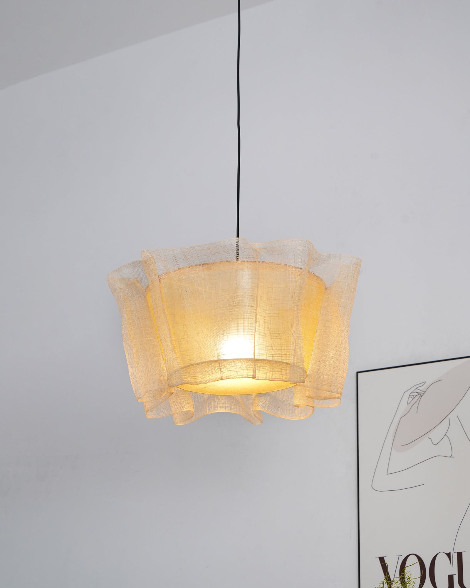 Flaxen Weave Pendant Lamp - Lamp Outdoor