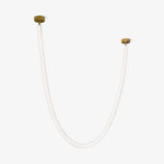 Solara Pendant Lamp Flexible Curve Silicone Brass - Letslighting