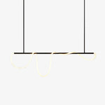 Lustra Chandelier Flexible Silicone Curve Modern Elegant - Letslighting