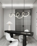 Lustra Chandelier Flexible Silicone Curve Modern Elegant - Letslighting