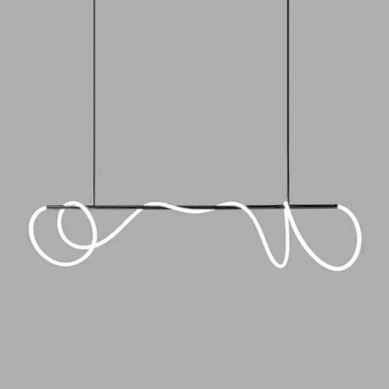 Lustra Chandelier Flexible Silicone Curve Modern Elegant - Letslighting