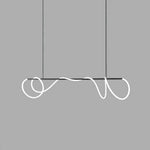 Lustra Chandelier Flexible Silicone Curve Modern Elegant - Letslighting