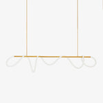Lustra Chandelier Flexible Silicone Curve Modern Elegant - Letslighting