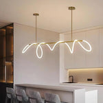 Lustra Chandelier Flexible Silicone Curve Modern Elegant - Letslighting