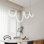 Lustra Chandelier Flexible Silicone Curve Modern Elegant - Letslighting
