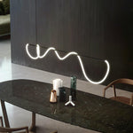 Lustra Chandelier Flexible Silicone Curve Modern Elegant - Letslighting