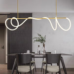 Lustra Chandelier Flexible Silicone Curve Modern Elegant - Letslighting