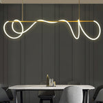 Lustra Chandelier Flexible Silicone Curve Modern Elegant - Letslighting