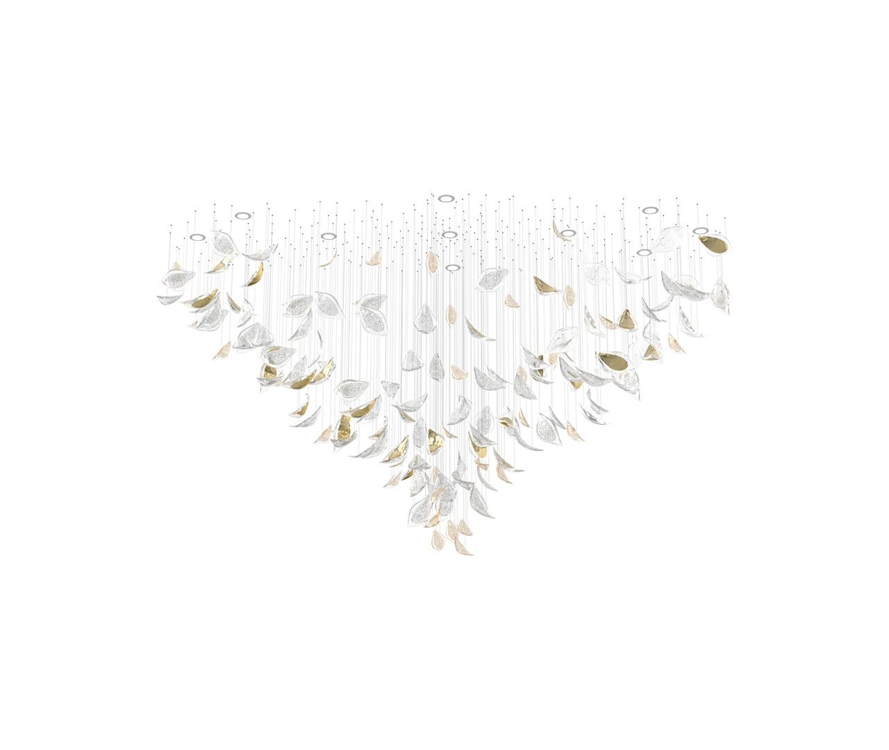 Avynen Crystal Petal Chandelier - Lamp Outdoor