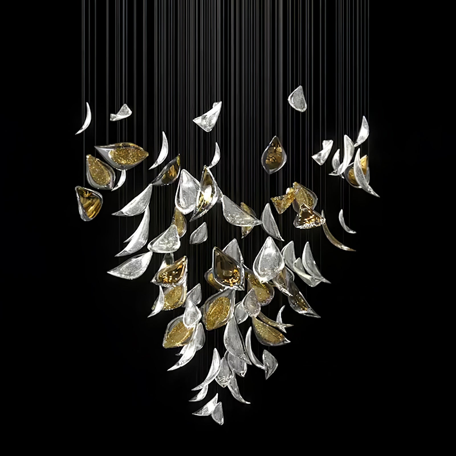 Avynen Crystal Petal Chandelier - Lamp Outdoor