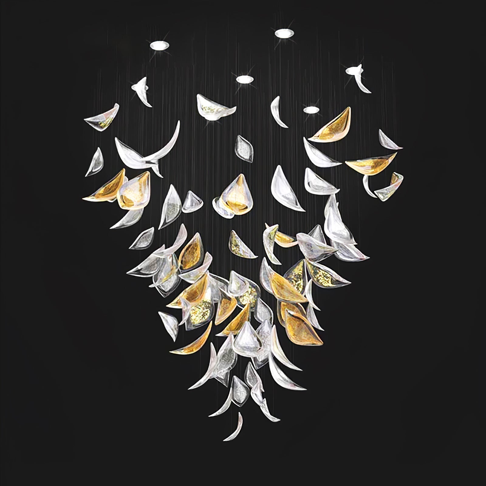 Avynen Crystal Petal Chandelier - Lamp Outdoor