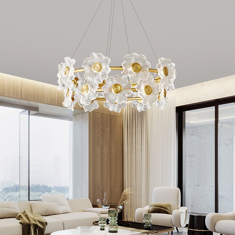 Flora Glass Chandelier - Lamp Outdoor