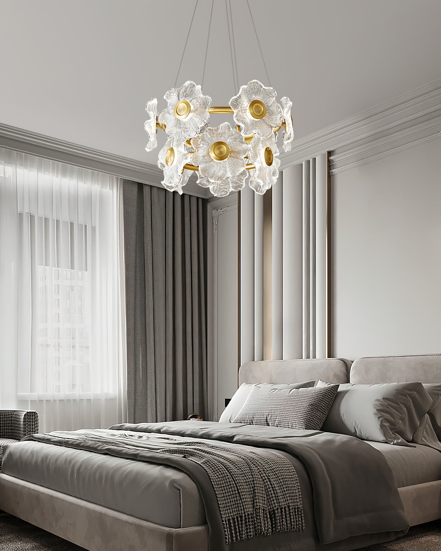 Flora Glass Chandelier - Lamp Outdoor