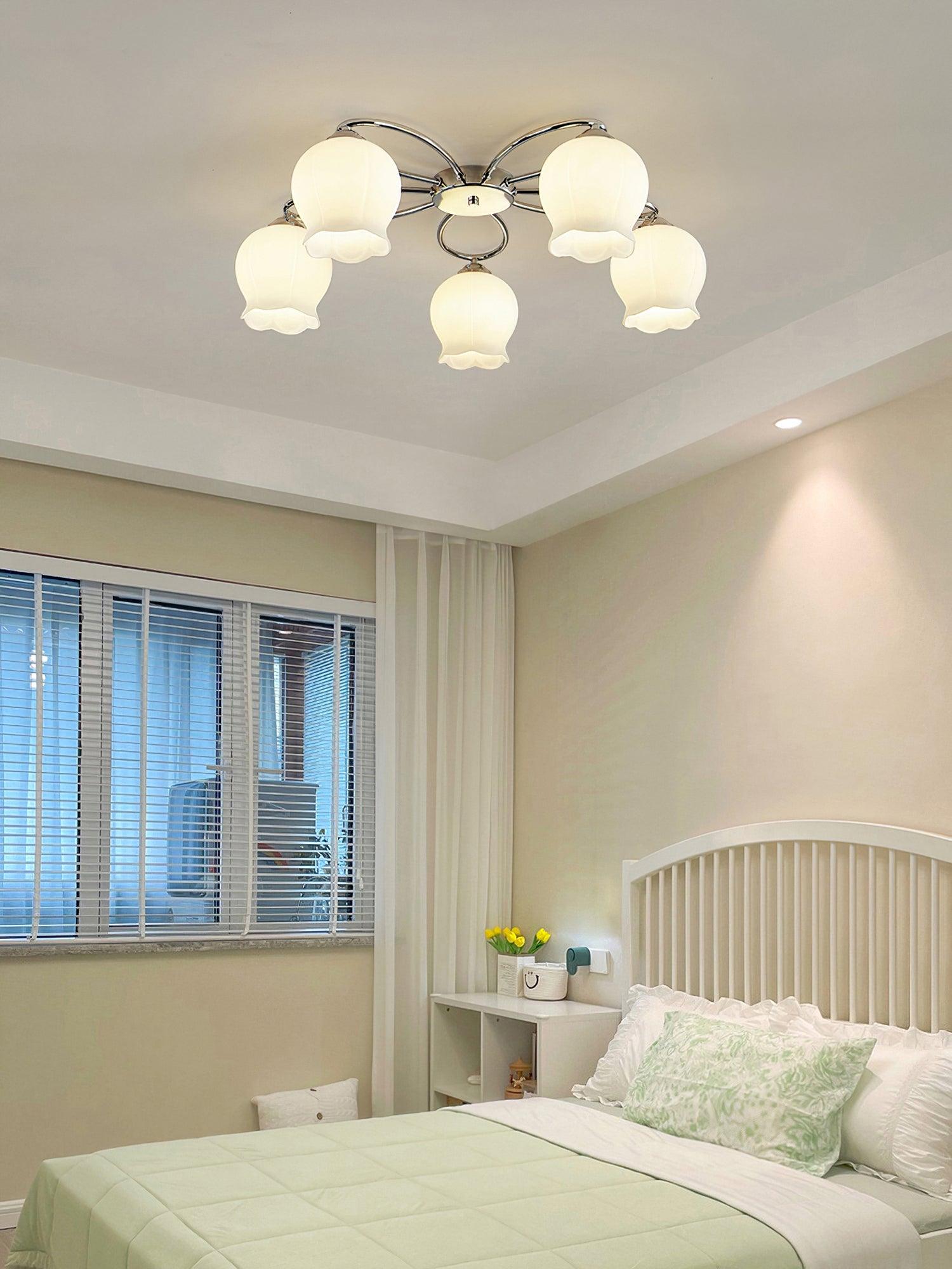Floral Glass Ceiling Lamp - Lamp Outdoor