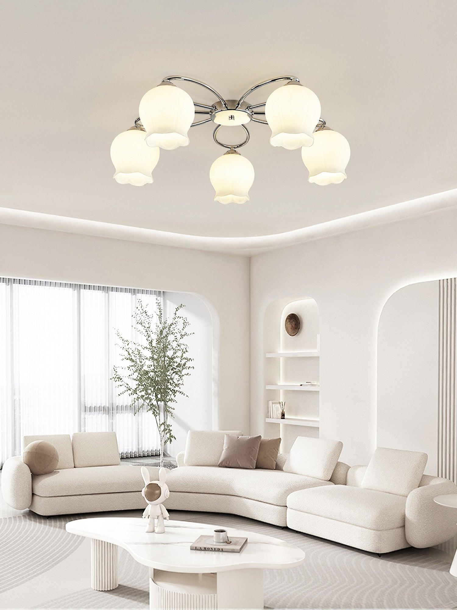 Floral Glass Ceiling Lamp - Lamp Outdoor