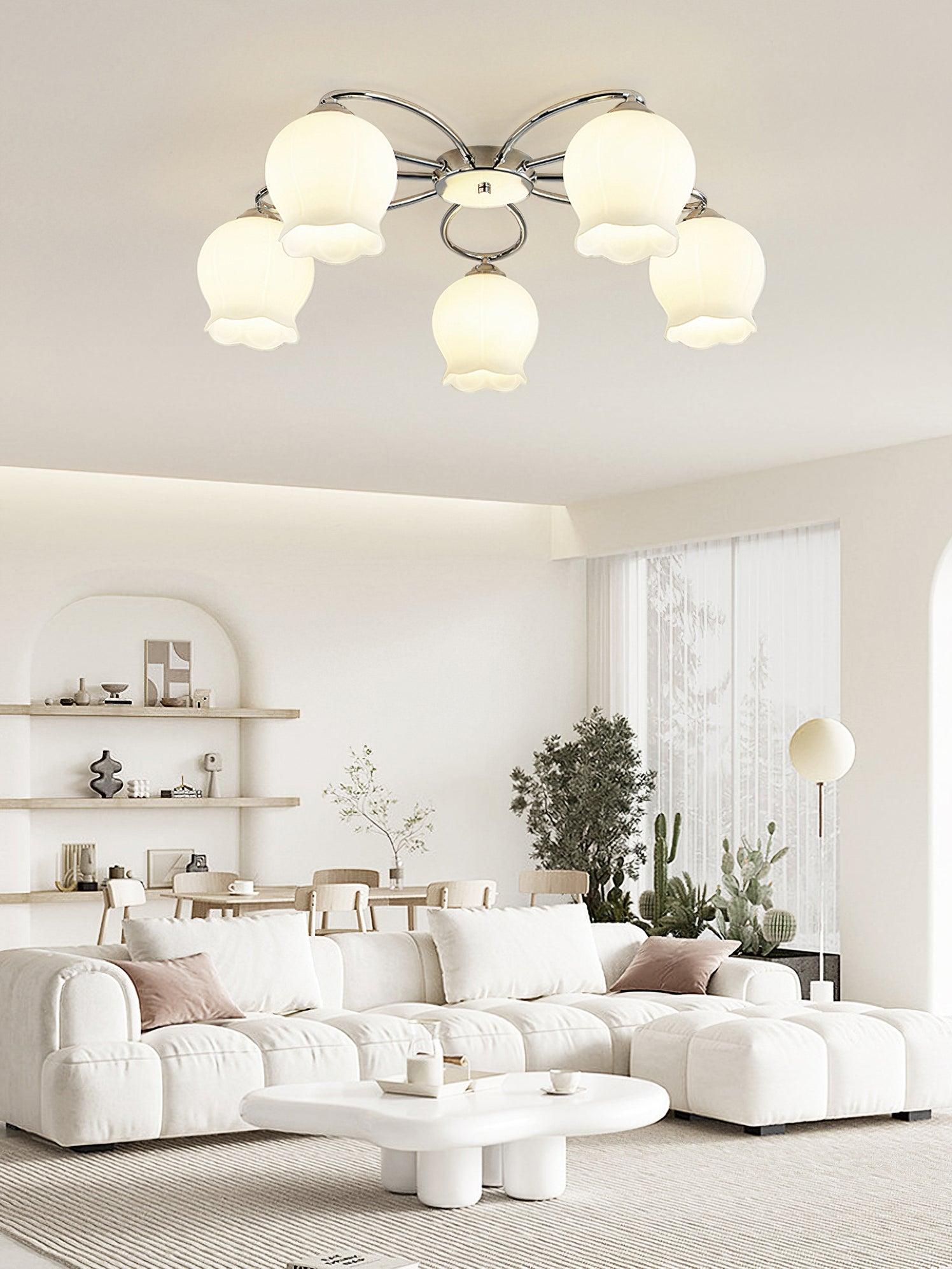 Floral Glass Ceiling Lamp - Lamp Outdoor