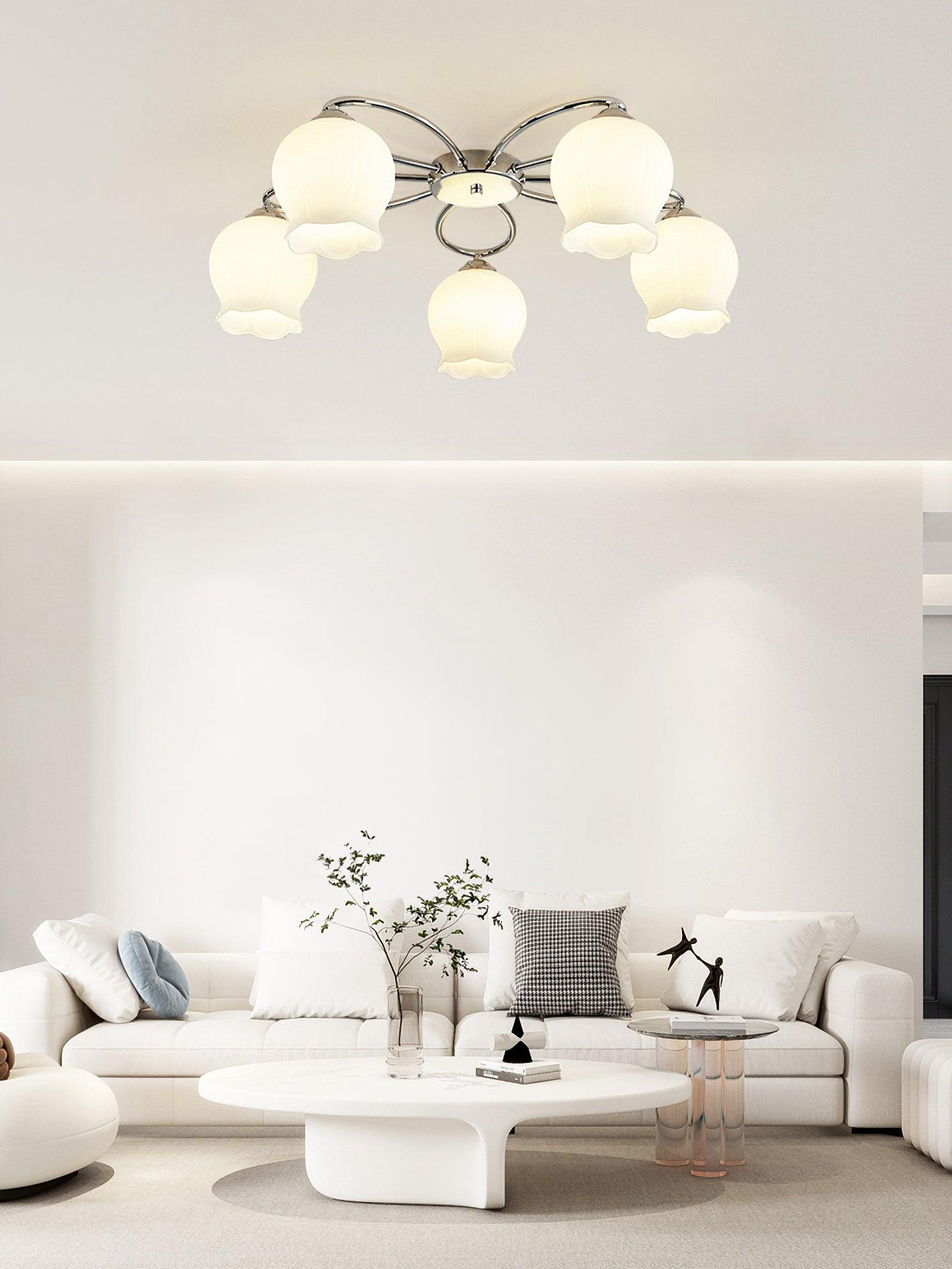 Floral Glass Ceiling Lamp - Lamp Outdoor