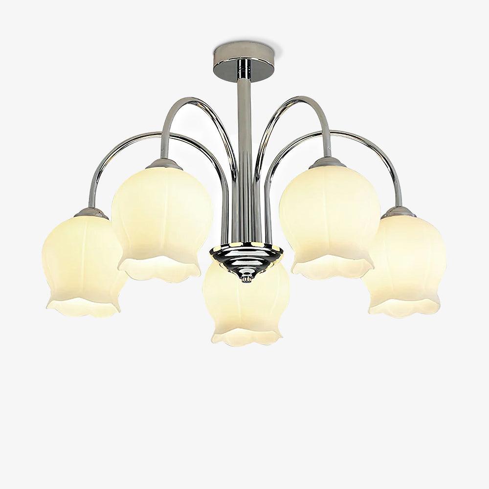 Aurora Chandelier Floral Glass - Lamp Outdoor