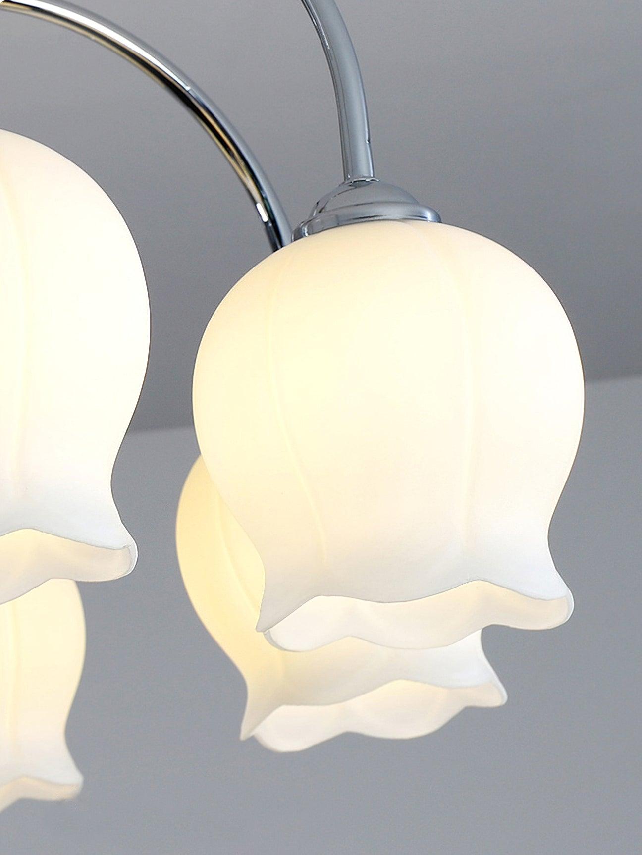 Aurora Chandelier Floral Glass - Lamp Outdoor