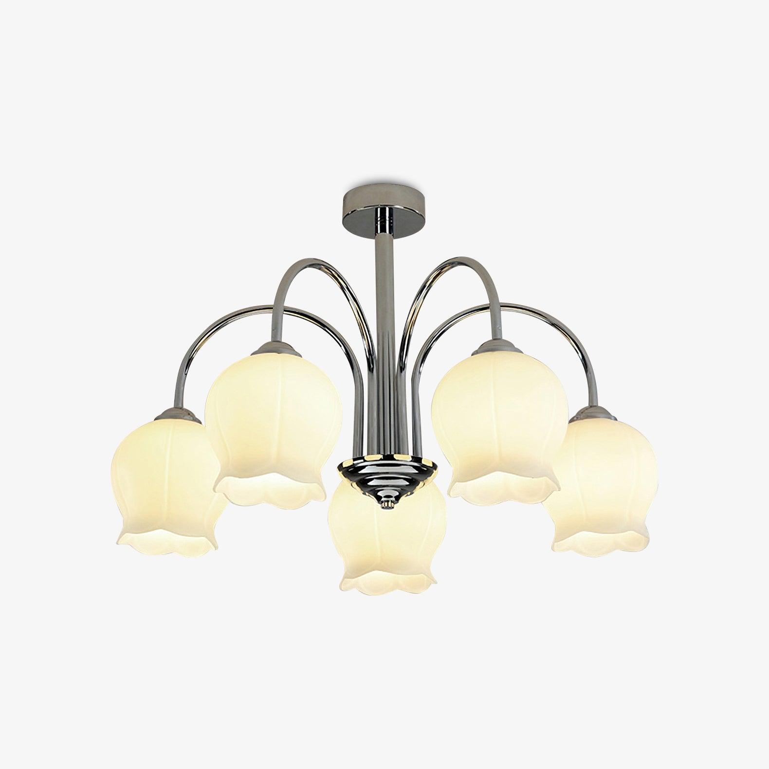 Aurora Chandelier Floral Glass - Lamp Outdoor