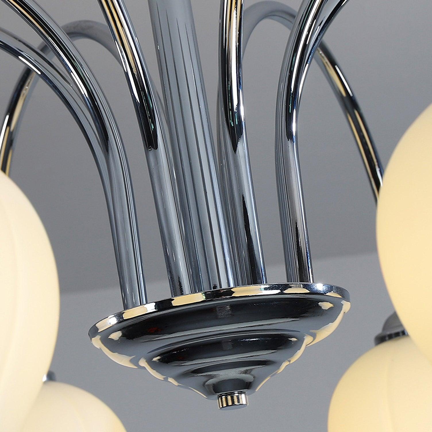 Aurora Chandelier Floral Glass - Lamp Outdoor